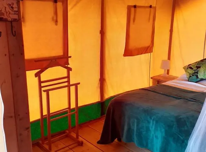 Luxe Safarilodgetent Met Boxspring Bedden *